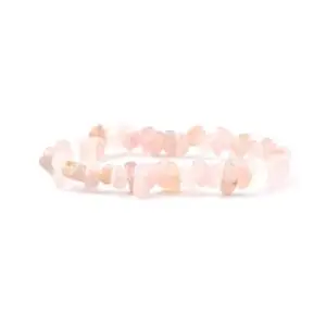 madagascar rozenkwarts chipped armband