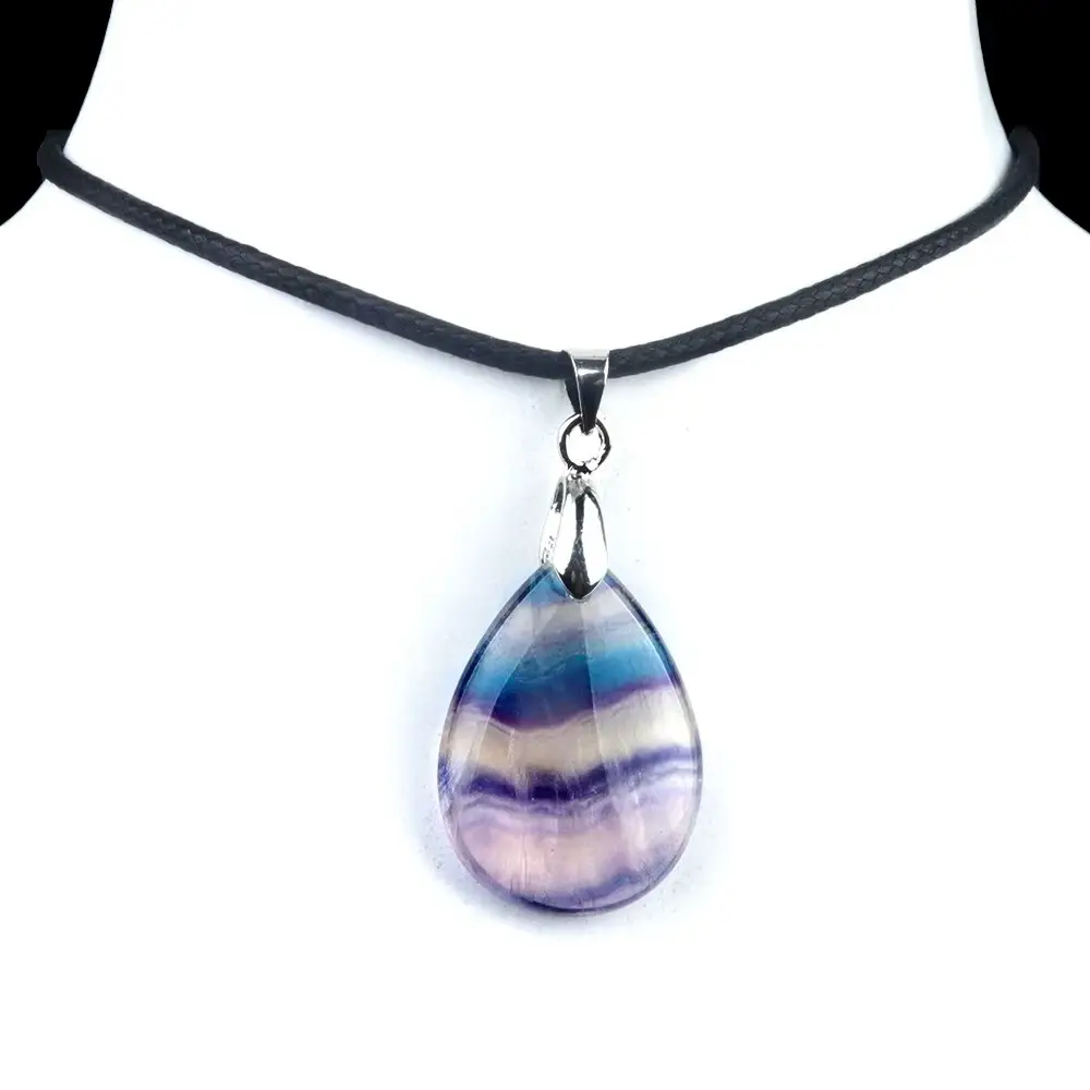 regenboog fluoriet pendant