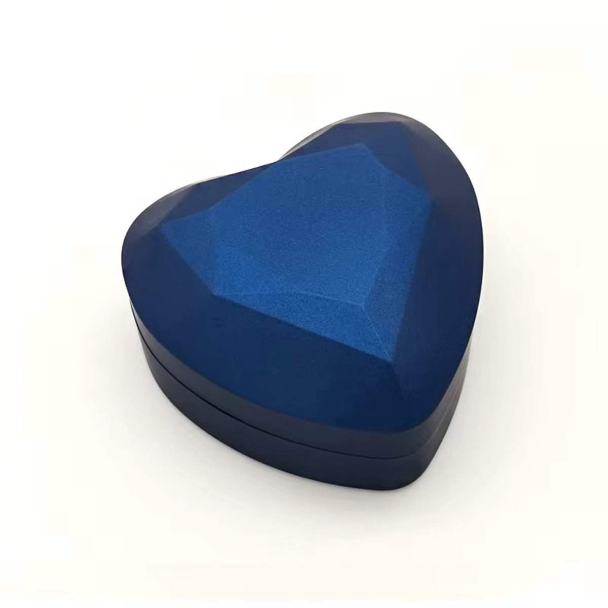 Ring Doosje met LED Licht – Blauw Hart – Voor Huwelijk, Verloving of Valentijnsdag - Afbeelding 2